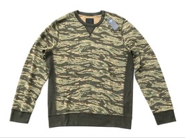 Abercrombie Fitch Jeans Mens M Brown/ Green Tiger Army Camo Pullover Swe... - $34.20
