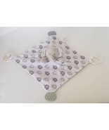 Modern Baby Elephant Snuggle Security Blanket Gray Lovey Teether Rattle ... - £7.80 GBP