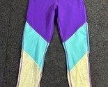 Fabletics Powerhold Zone High Waisted 7/8 Leggings Purple Blue Yellow Si... - £19.52 GBP