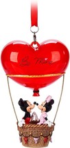 Disney Parks Sketchbook Mickey &amp; Minnie Mouse Be Mine Heart Balloon Ornament NWT - £25.57 GBP