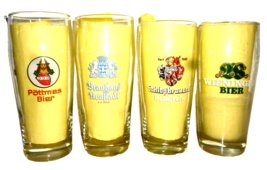 4 Pottmes Brauhaus Neustadt Schloss Holnstein Wieninger 0.5L German Beer Glasses - £16.19 GBP
