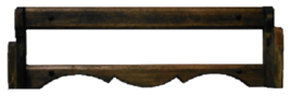 Rustic Wooden Single Gun Rack Rifle Shotgun Wall Mount Display - $29.99