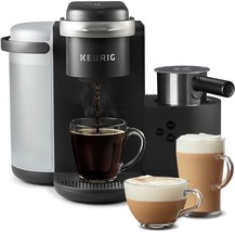 NIOB Keurig K-Cafe Single Serve K-Cup Pod Coffee Latte Maker, Dark Charcoal - £140.97 GBP