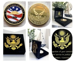 U S Air Force F-117 Nighthawk Challenge Coin Usa With Special Velvet Case - £18.36 GBP