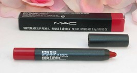 New MAC Velvetease Lip Pencil  Ready To Go .05 oz / 1.5 g Full Size Bright Red - £8.82 GBP