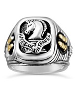 Paladin Pistolero Artisan made Sterling Silver  ring - $1,825.22 MXN