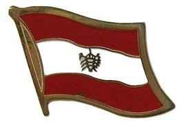 Austria Flag Hat Tac or Lapel Pin - $6.84