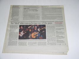 Taylor Hicks Calendar Newspaper Supplement Vintage 2006 Cover The Knack*... - $9.99