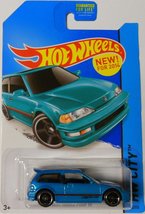 Hot Wheels Hw City Blue 1990 Honda Civic Ef Error On Wheel 30/250 - £34.38 GBP
