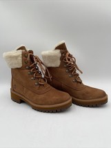 Timberland Women&#39;s Courmayeur Valley WP 6in with Shearling Brown Nubuck Size 8M - £58.53 GBP