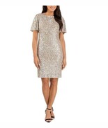 Hilary Radley Womens Sequin Dress, CHAMPAGNE, Small - $21.73 CAD