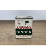 Vintage Durkee’s Spice Tin Ginger Cursive Logo Elmhurst NY 1.75oz USA - €11,13 EUR