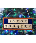 Florida Gator Country University Christmas Ornament Scrabble Tiles UFN R... - $9.89