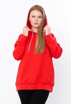 Hoodie (women’s), Any season,  Nosi svoe 8360-057 (chervonyj) - $57.17+
