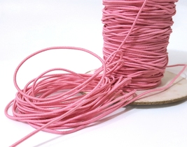 Approx.1.5mm wide 5 yds-10 yds Rose Pink Elastic Thread Round Elastic Co... - $5.99+
