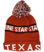 Texas Lone Star State Men&#39;s North Bear Winter Knit Cuffed Pom Beanie Hat... - $20.44 CAD