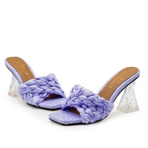 Female Purple Gold Pink Black Footwear Women Shoes 854-7 Summer Slippers Party D - £46.94 GBP