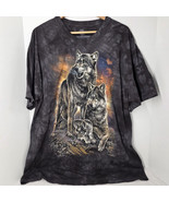The Mountain Grey Wolves Tie Dye Print Blue T-Shirt Size 2XL XXL Mom Dad... - $37.52 CAD