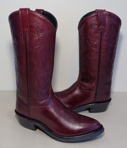 Old West Size 8 Wide EE TBM3013 Black Cherry Cowboy Boots New Men&#39;s Shoes - £157.48 GBP