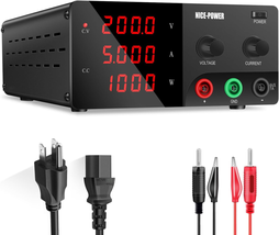 High Power Benchtop Power Supply with Encoder Adjustable Switching Voltage Regul - £527.62 GBP