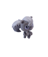 Authentic Littlest Pet Shop Gray Cute Skunk Squirrel Toy Collectible #132 - £3.89 GBP