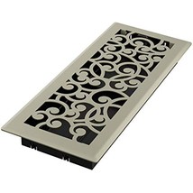 Imperial RG3455 Wonderland Decorative Floor Register, 4 x 12-Inch, Satin Nickel - $29.86