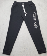 Calvin Klein Lounge Pants Womens S Black Sleepwear Swoosh Logo Drawstrin... - $26.83