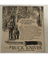1970s Buck Knives Vintage Print Ad Advertisement pa16 - $7.91