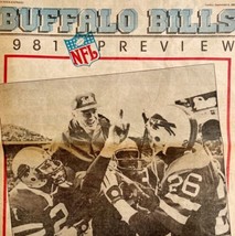 Buffalo Bills 1981 Preview Courier Express Newspaper Football Memorabilia LGBin3 - £32.07 GBP