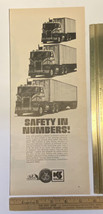 Vintage Print Ad Kelly Springfield Semi Truck Tractor Trailer 1969 13.5&quot;... - $9.79