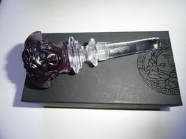 Versace Medusa Amethyst Crystal Bottle Stopper NIB image 5