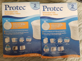 Protec Extended Life Humidifier Replacement Filters Model WF2 NEW  Lot of 2 - £19.56 GBP