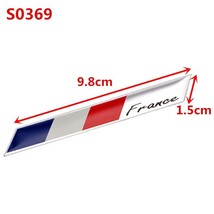 Car Styling 3D Aluminum France Flag Emblem  Sticker Accessories For Megane 2 Dus - £35.80 GBP