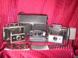 Polaroid Land Camera, Model 335 + 210 + Spectra 2 polaroid Original Case - £29.29 GBP