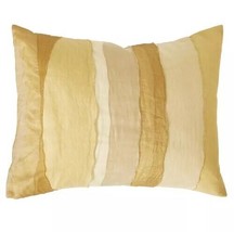 Donna Karan Gilded Sheer Layered Deco Pillow Gold NWT - £60.44 GBP