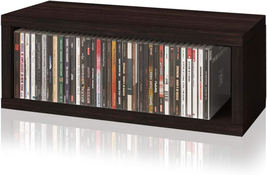 Way Basics Media Storage CD Rack Stackable Organizer - Holds 40 Cds (Esp... - £21.55 GBP