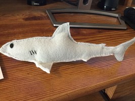 Hand-sewn Great White Shark Plushy - £12.06 GBP