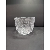 Kosta Boda Clear Art Glass Bowl, Swedish Folk Scenes, Vintage Decor, 4.5&quot; H - £22.92 GBP