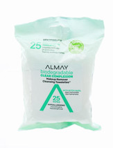 Almay Clear Complexion Biodegradable Makeup Remover Towelettes 25 Each - $3.95