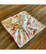 Modern Moments by Gerber Bunny Rabbit lovey security blanket Floral Minky - $14.15