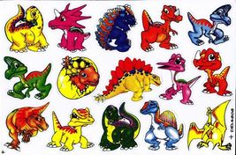 D187 Dino Dinosaur Jurassic T-REx Animal Kids Kindergarten Sticker 27x18cm/10x7&quot; - £3.19 GBP