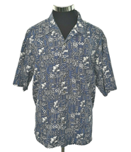 Ocean Pacific Island Casual Shirt Men&#39;s Size Large Hawaiian Aloha Tropical - £15.03 GBP