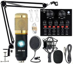 Podcast Equipment Bundle, Bm-800 Recording Studio Package With Voice, Am100-V8 - £38.81 GBP