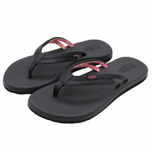 Flojos Ladies Size 8 Flip Flops Sandals Thongs, Black - $16.99