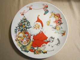 Santa At Tree Collector Plate Charlot Byj 1st Edn. 1973 Goebel Christmas Germany - $19.99