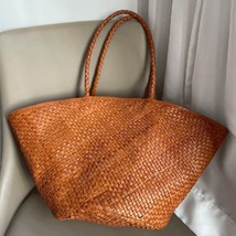 Tote Handbag - Genuine Leather Bag - Top Handle Tote - Large Capacity Ha... - £99.85 GBP