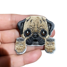 Embroidery Patch Sew or Iron-On Fabric Applique - New - Khaki Dog - $6.99