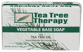 Tea Tree Therapy, Soap Bar, Vegetable Base, 3.9 oz (4-Pack) - £31.96 GBP