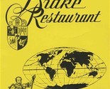 Drake Restaurant Menu Foot of Lookout Mountain Chattanooga Tennessee 1964 - £37.58 GBP