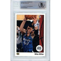 Mike Miller Orlando Magic Auto 2002 Upper Deck On-Card Autograph Beckett Slab - £78.92 GBP